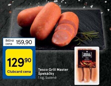 Špekáčky Grill Master Tesco