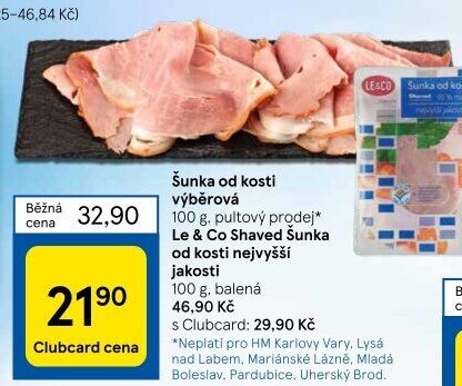 Šunka od kosti výběrová