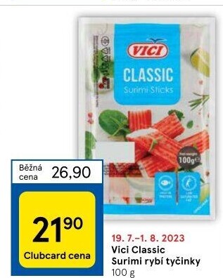Surimi tyčinky mražené Vici