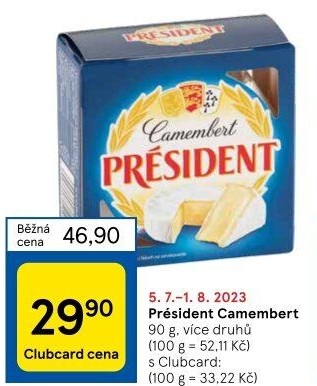 Sýr Camembert Président