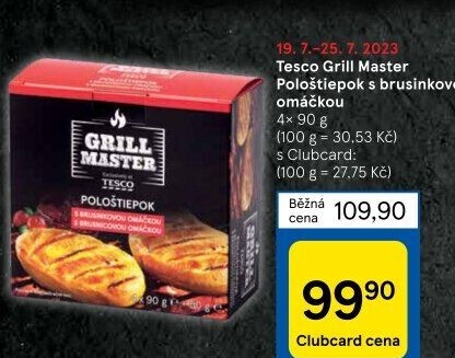 Sýr Pološtiepok na gril Grill Master Tesco