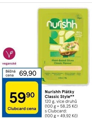 Sýr rostlinný Nurishh