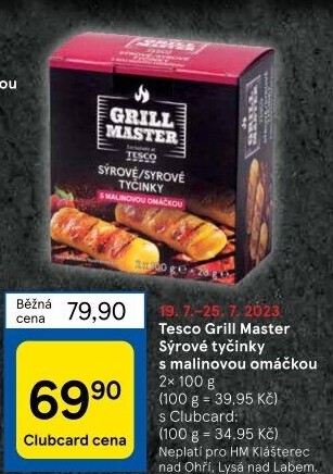 Sýrové tyčinky na gril Grill Master Tesco