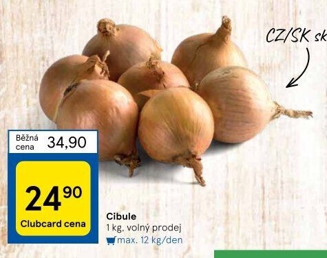 Cibule kuchyňská žlutá