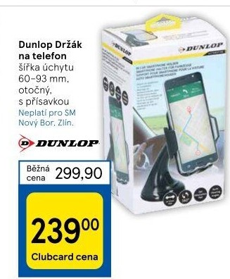 Držák telefonu do auta Dunlop