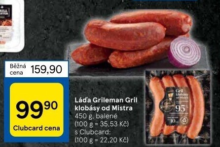 Grilovací klobása od Mistra Láďa Grileman Kostelecké uzeniny
