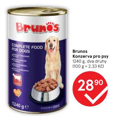 Konzerva pro psy Brunos