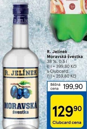 Pálenka Švestka Moravská Rudolf Jelínek