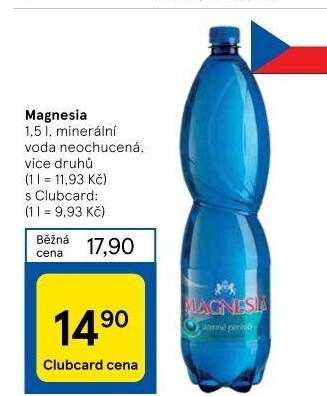 Přírodní voda Magnesia