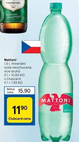 Přírodní voda Mattoni