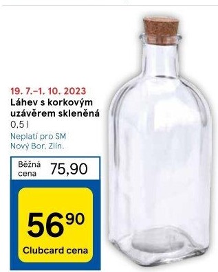Skleněná láhev