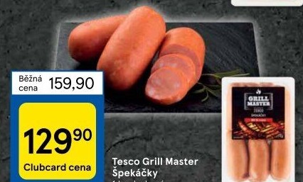 Špekáčky Grill Master Tesco