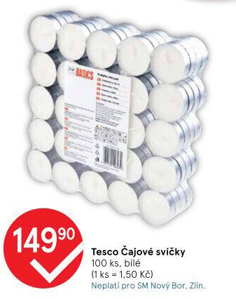 Svíčky čajové Tesco