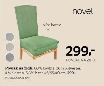 Povlak na židli