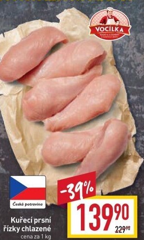 Kuřecí prsní řízky Vocílka