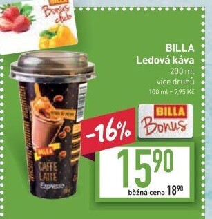 Ledová káva Billa