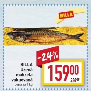Makrela uzená Billa