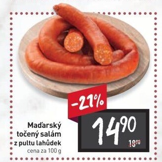 Salám maďarský točený