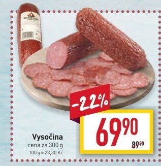 Salám Vysočina Kostelecké uzeniny