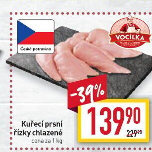 Kuřecí prsní řízky Vocílka