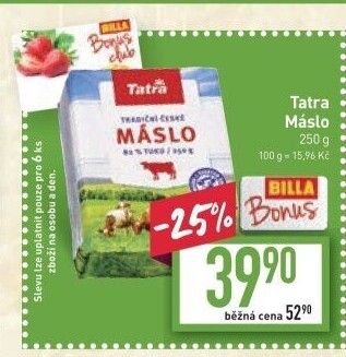 Máslo Tatra