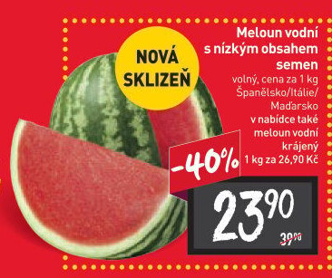 Meloun vodní bezsemenný