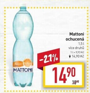 Ochucená voda Mattoni