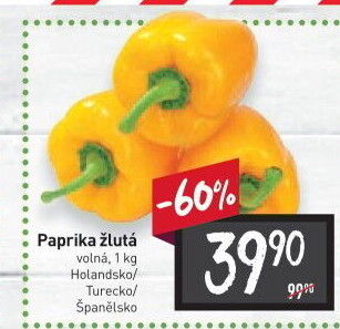 Paprika žlutá