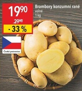 Brambory konzumní rané