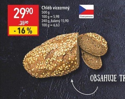 Chléb vícezrnný