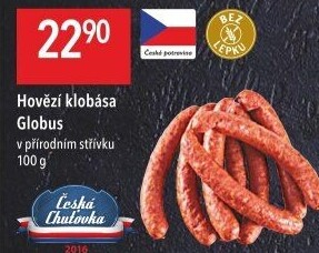 Hovězí klobása Globus