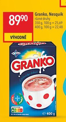 Instantní kakao Granko