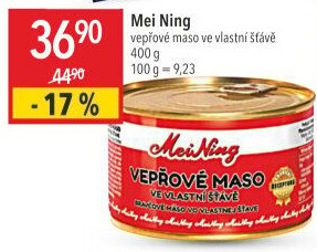 Maso vepřové ve vlastní šťávě Meining