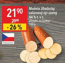 Sýr uzený salámový Jihočeský Madeta