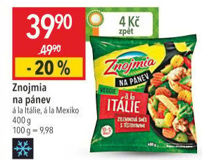 Zeleninová směs Na Pánev a la Itálie mražená Znojmia