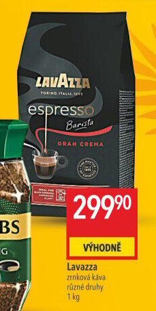 Zrnkové kávy Espresso Barista Lavazza