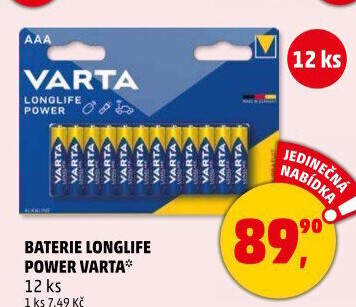 Baterie alkalické Longlife Power Varta