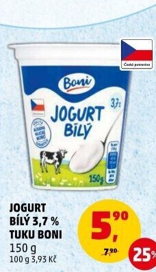 Bílý jogurt Boni