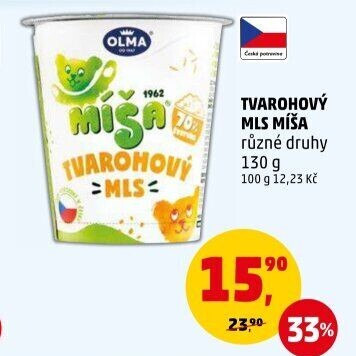 Dezert Tvarohový mls Míša Olma