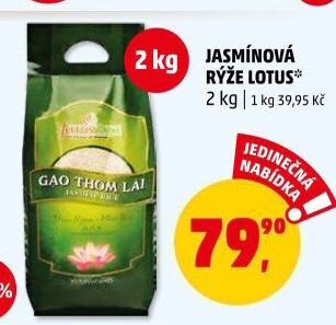 Jasmínová rýže Lotus Rice