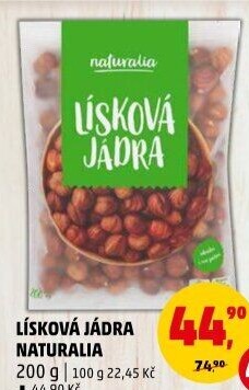 Lískové ořechy Naturalia