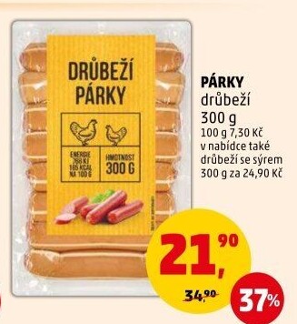 Párky drůbeží