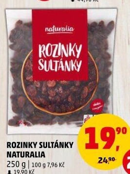 Rozinky Sultánky Naturalia