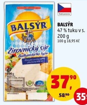 Sýr Balsýr Mlékárna Žirovnice