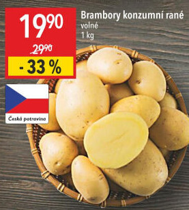 Brambory konzumní rané