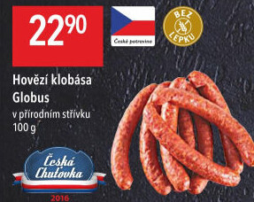 Hovězí klobása Globus