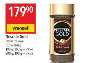 Instantní kávy Nescafé Gold