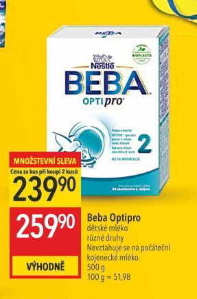 Mléčná výživa Beba Optipro Nestlé