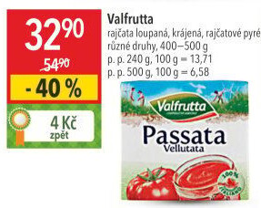 Pyré rajčatové Valfrutta