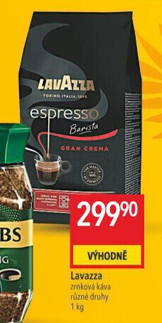 Zrnkové kávy Espresso Barista Lavazza